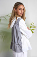 White and Dove Hooded Jacket