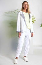 White and Dove Hooded Jacket