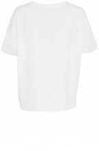 White Asymmetric Hemline Oversized Top