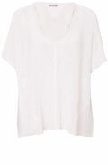 White Loose Knit Pullover