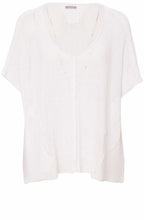 White Loose Knit Pullover