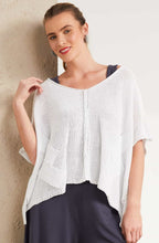 White Loose Knit Pullover