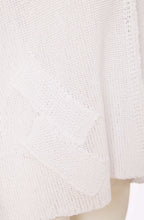 White Loose Knit Pullover