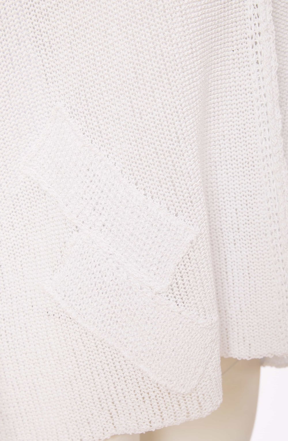 White Loose Knit Pullover