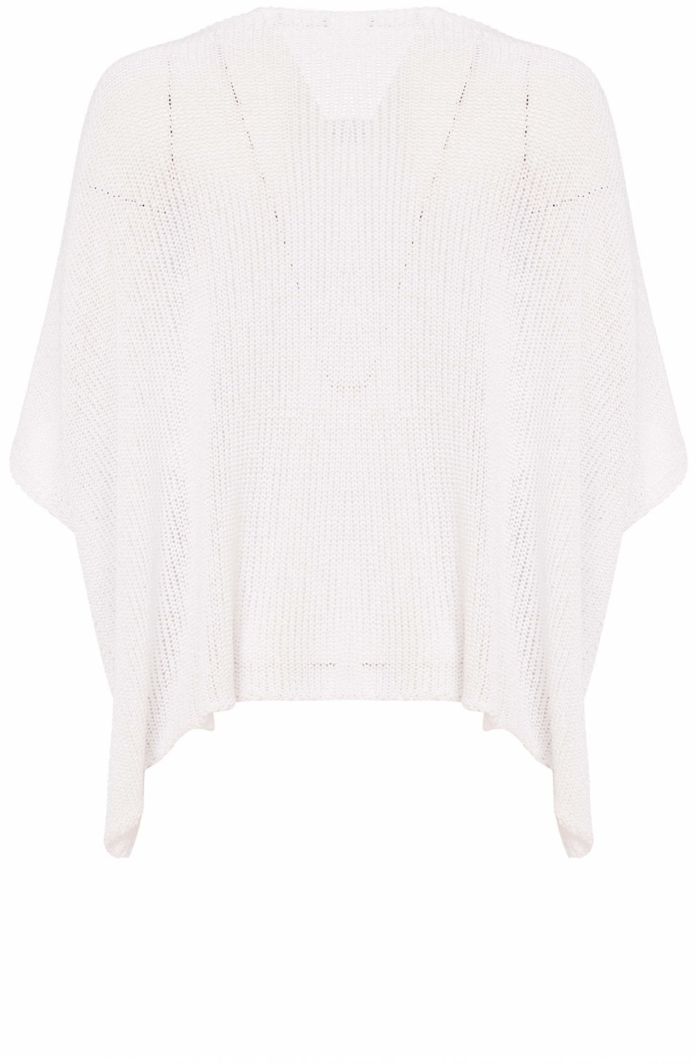 White Loose Knit Pullover