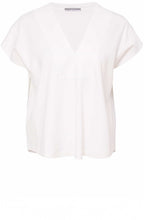 White Luxury Jersey V Neck T Shirt