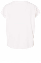 White Luxury Jersey V Neck T Shirt