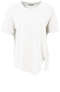 White Oversized Asymmetric T Shirt