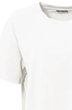 White Oversized Asymmetric T Shirt