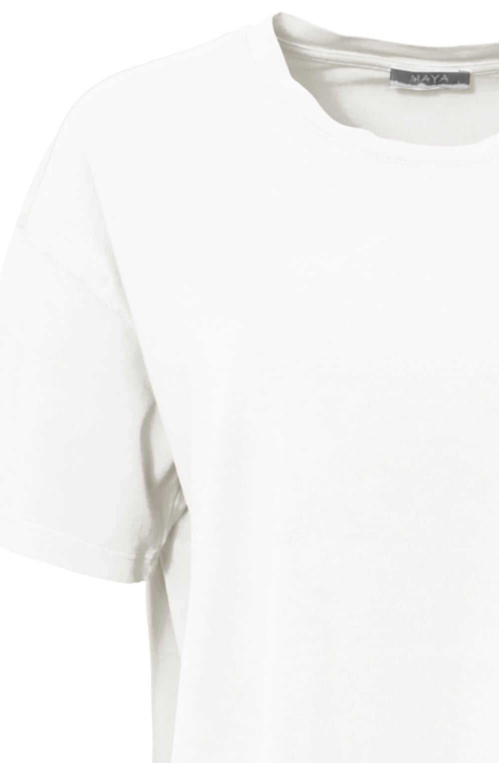 White Oversized Asymmetric T Shirt