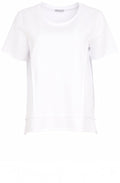 White Raw Seam Oversized T Shirt
