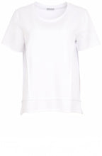 White Raw Seam Oversized T Shirt