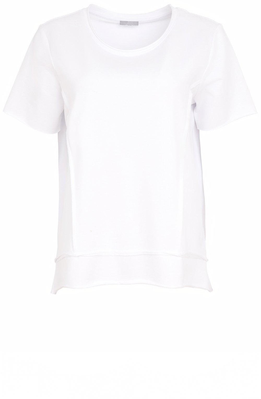 White Raw Seam Oversized T Shirt