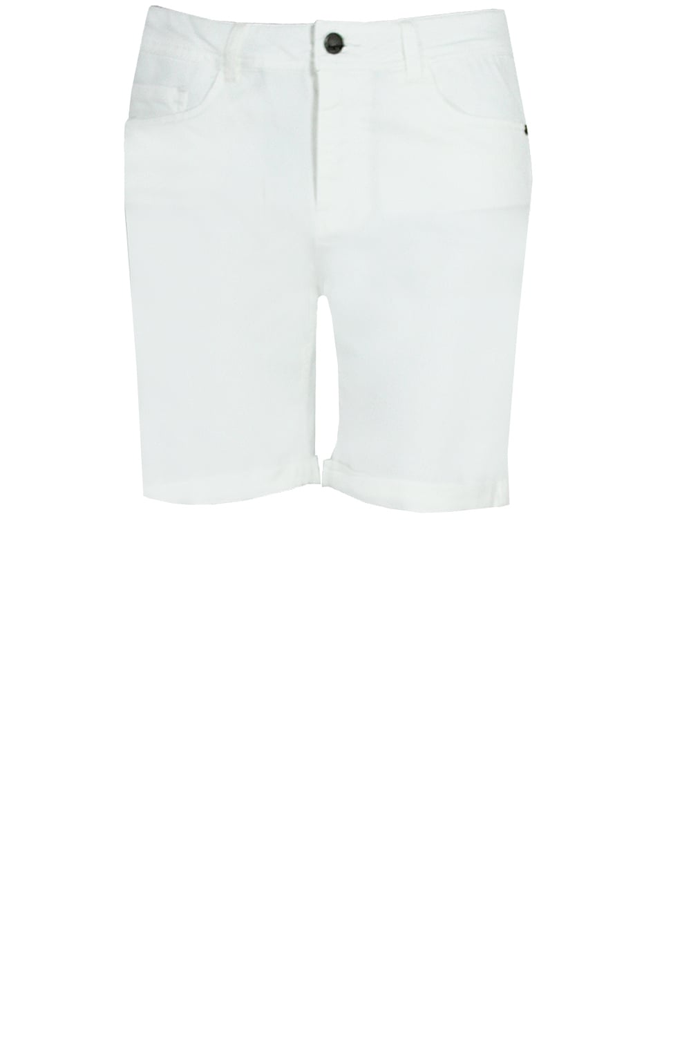 Off White Denim Style Shorts