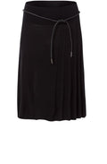A Line Black Knit Skirt