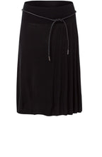 A Line Black Knit Skirt