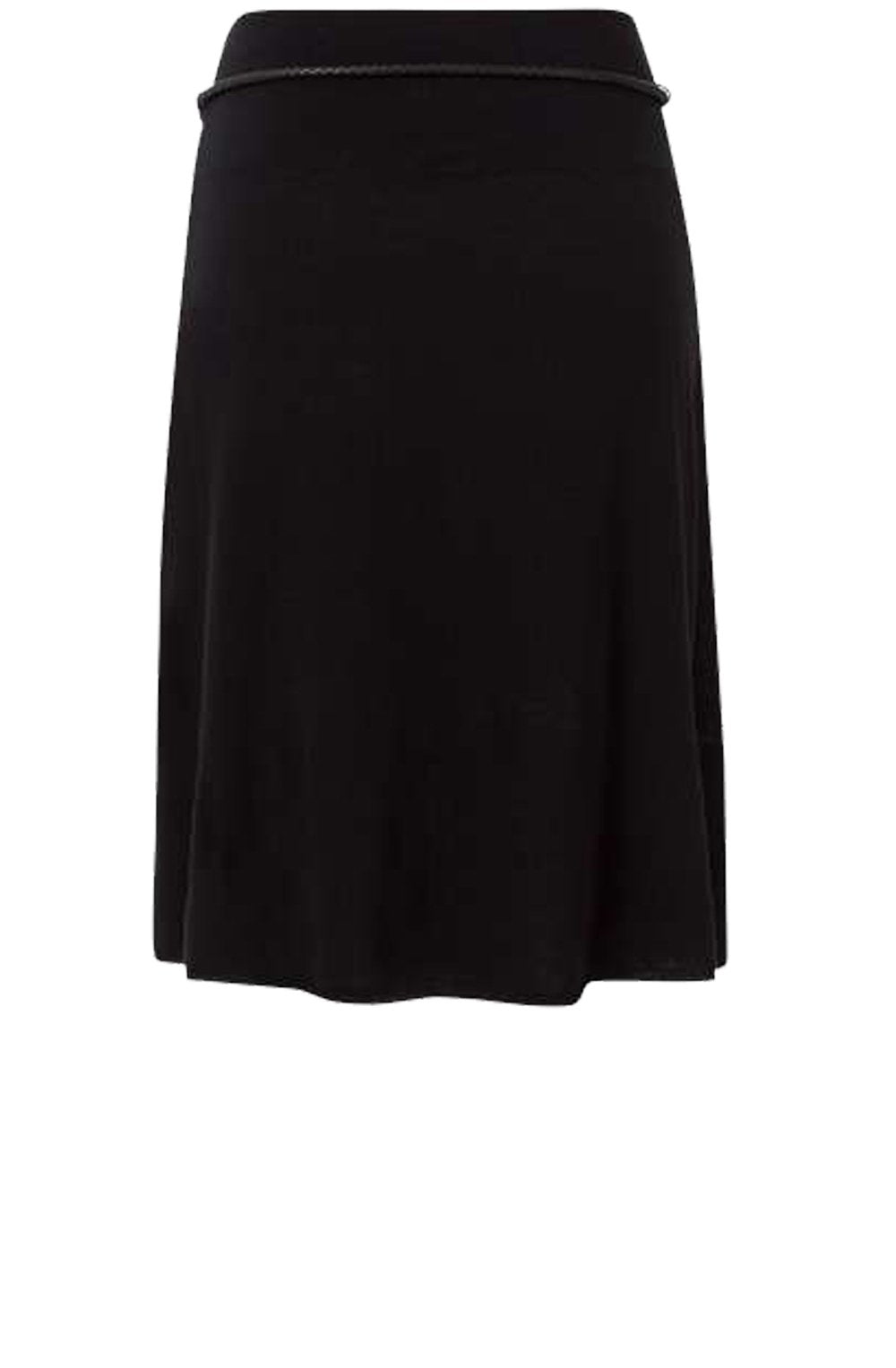 A Line Black Knit Skirt