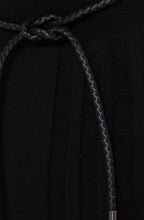 A Line Black Knit Skirt