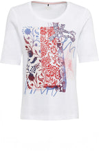 Abstract Floral Design Jersey T Shirt