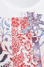 Abstract Floral Design Jersey T Shirt