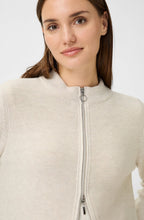 Almond Beige Melange Drawstring Henny Cardigan
