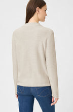 Almond Beige Melange Drawstring Henny Cardigan
