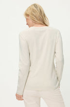 Almond Beige Melange Flocked and Studded Top