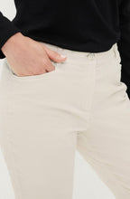 Almond Beige Velvet Lisa Straight Fit Trousers