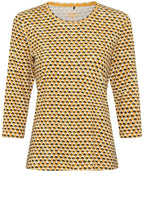 Amber Abstract Design Edda Top
