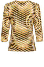 Amber Abstract Design Edda Top