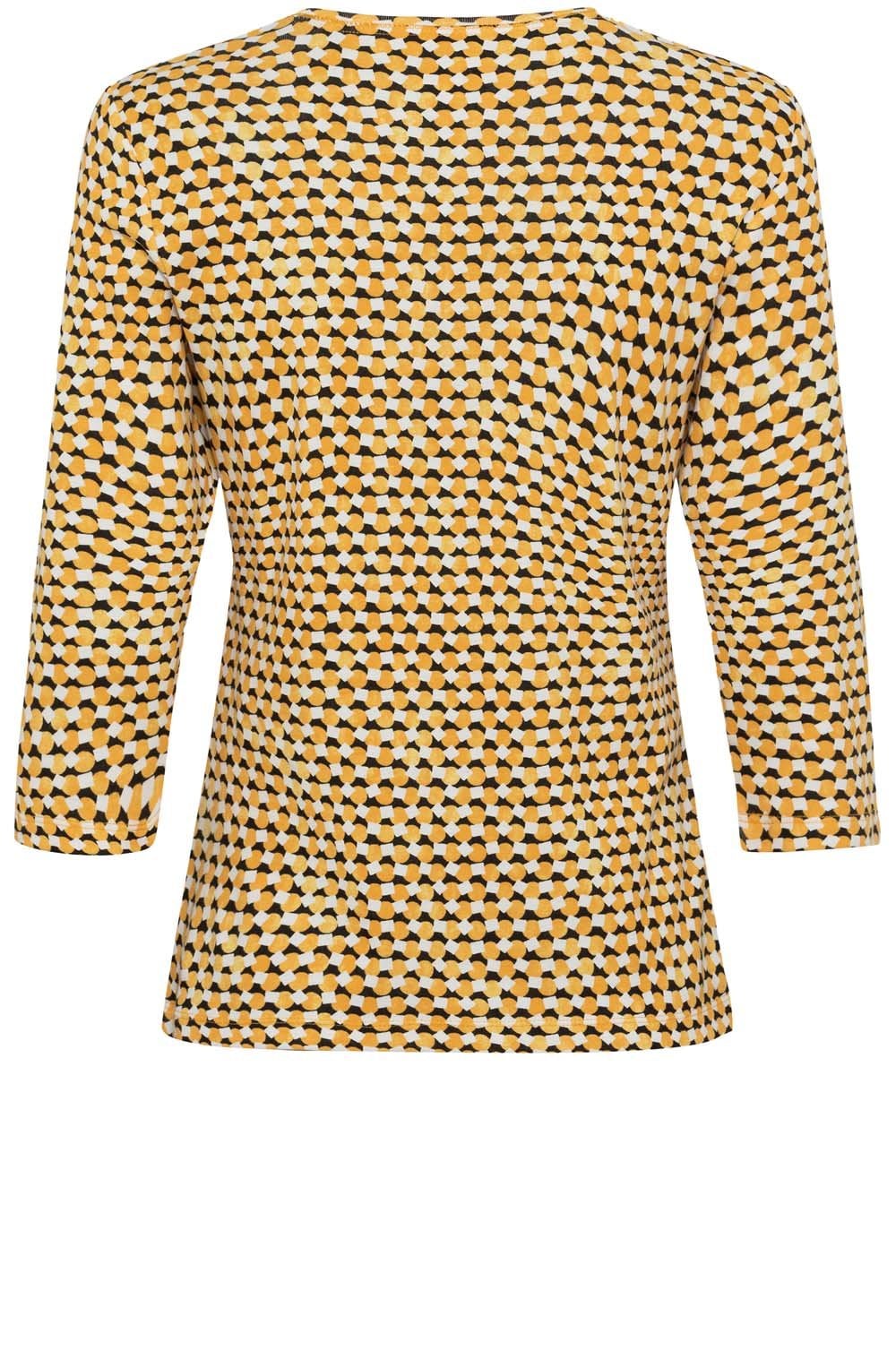 Amber Abstract Design Edda Top