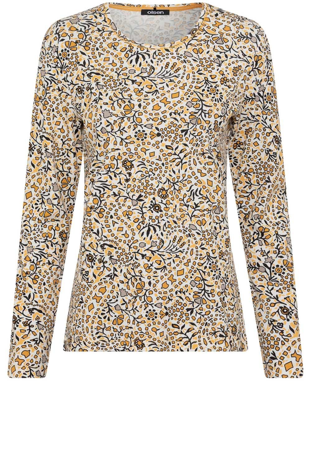Amber Floral Print Edda Top