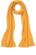 Amber Ribbed and Cable Knit Scarf