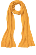Amber Ribbed and Cable Knit Scarf