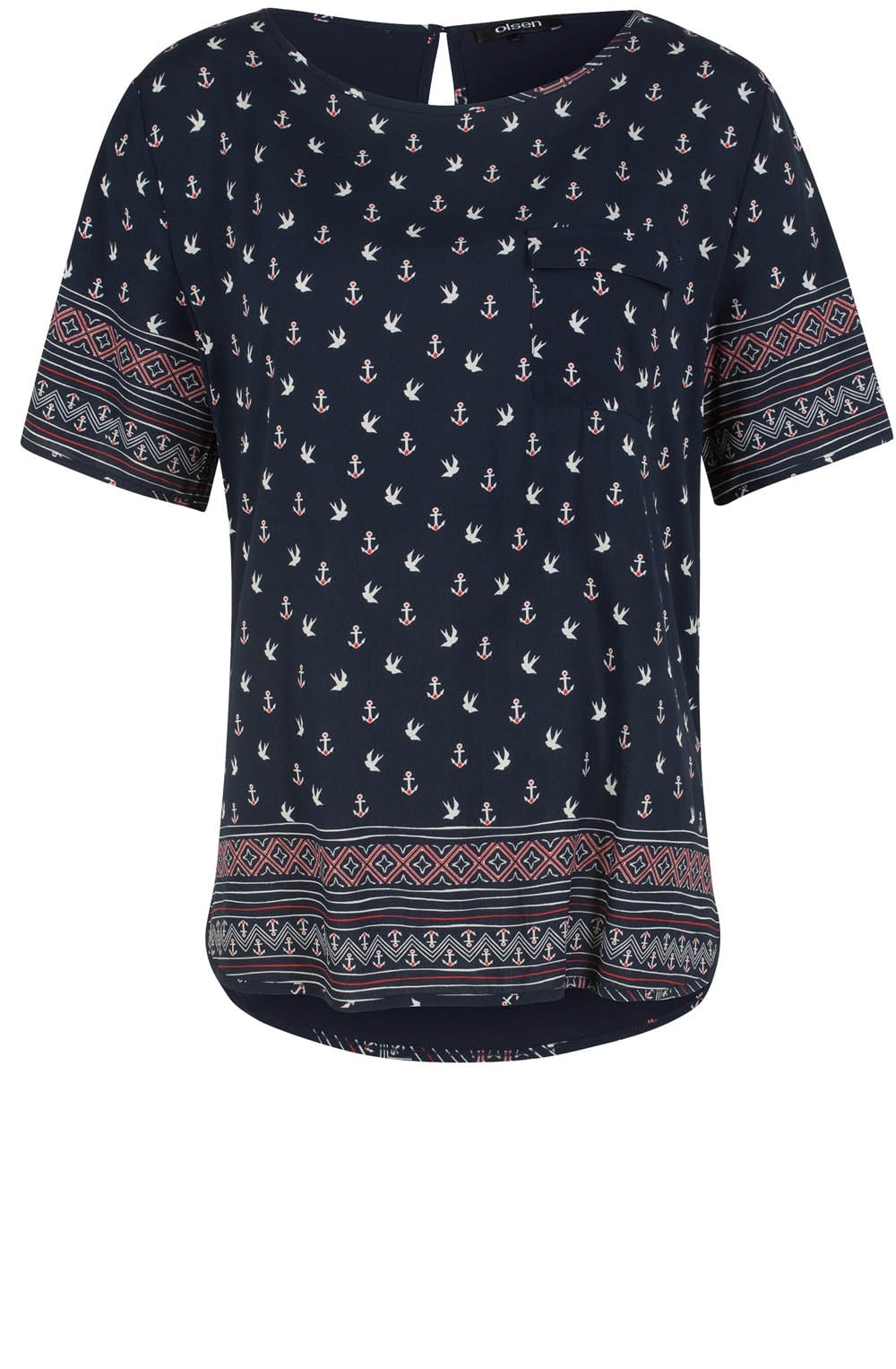 Anchor Print Top