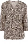 Animal Print Jersey Top