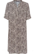 Animal Print Shift Dress