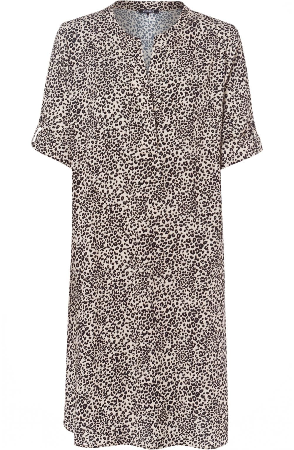 Animal Print Shift Dress