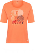 Apricot Crush Abstract Glow Edda T Shirt