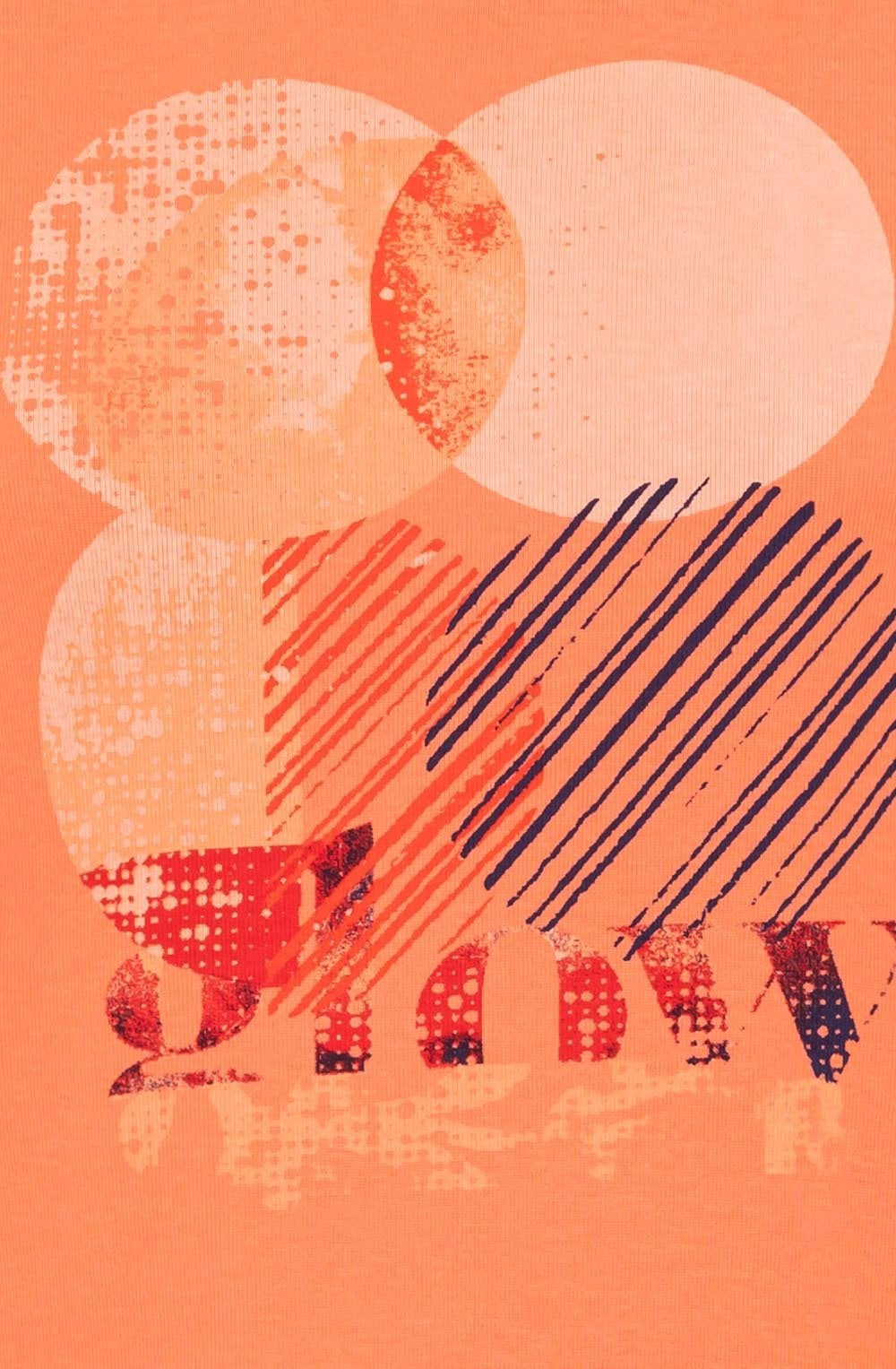 Apricot Crush Abstract Glow Edda T Shirt