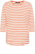 Apricot Crush Striped Hannah Top