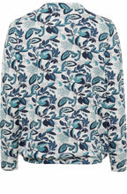 Aqua Crystal Bold Print Top