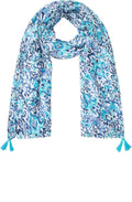 Aruba Blue Ocean Breeze Tasselled Scarf