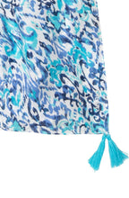 Aruba Blue Ocean Breeze Tasselled Scarf