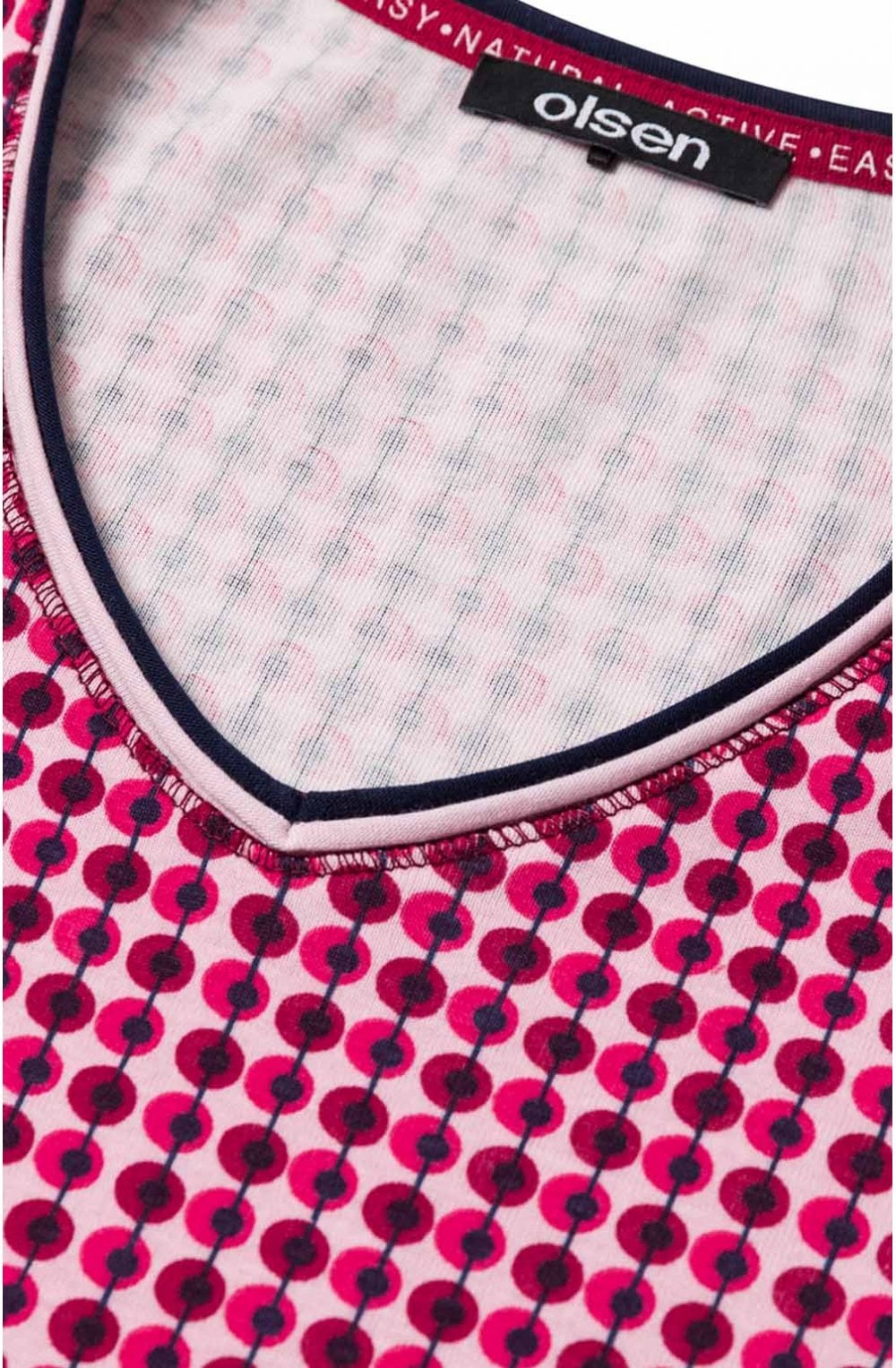 Barolo Red Spot Print Top
