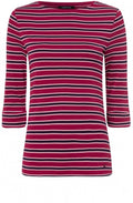 Barolo Red Striped Jersey Top