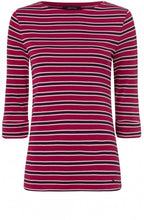 Barolo Red Striped Jersey Top
