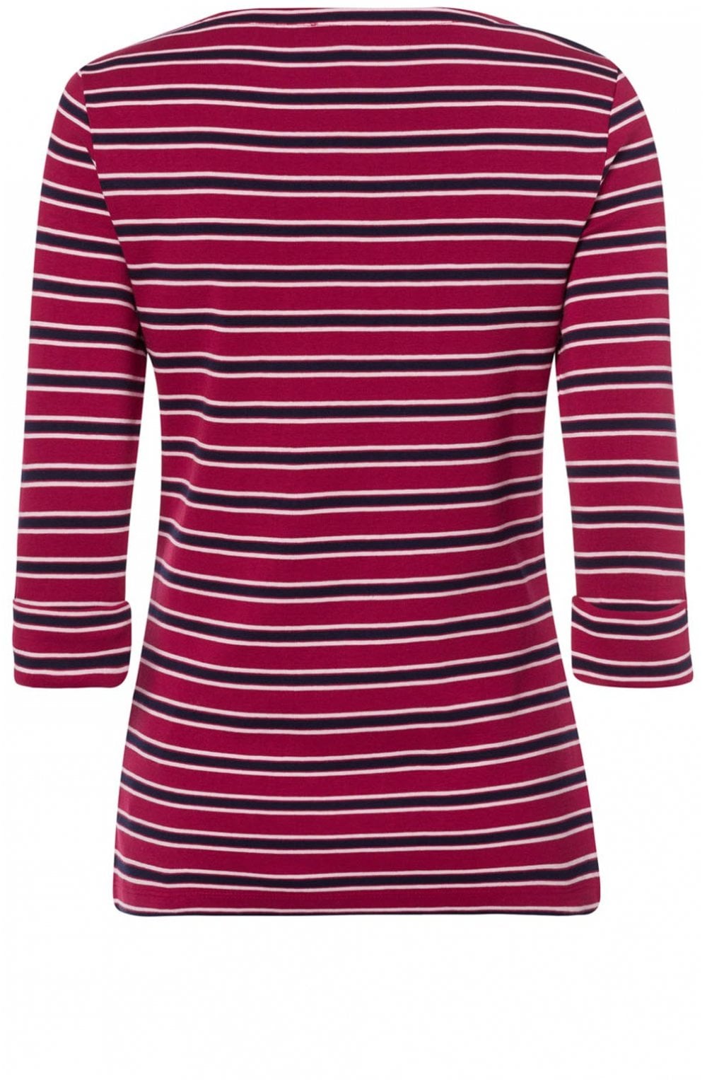 Barolo Red Striped Jersey Top