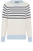 Beige and Blue Striped Henny Jumper