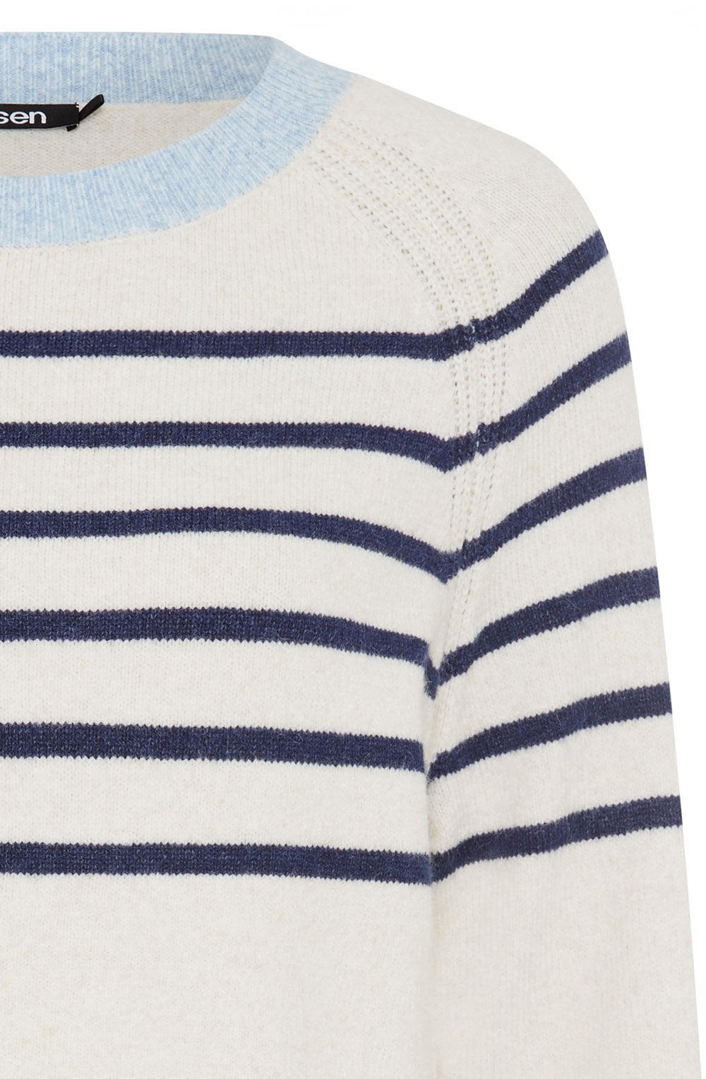 Beige and Blue Striped Henny Jumper